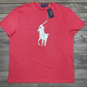 Polo Ralph Lauren Men's Classic-Fit Logo Jersey T-Shirt Red Size‎ XL NWT